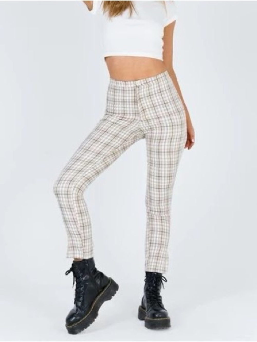 NWT Princess Polly Cher Checker Pants